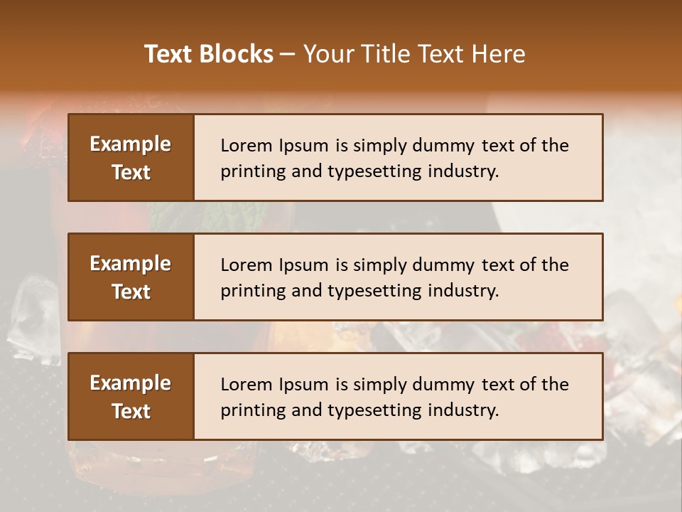 Alcohol Grog Shaker PowerPoint Template