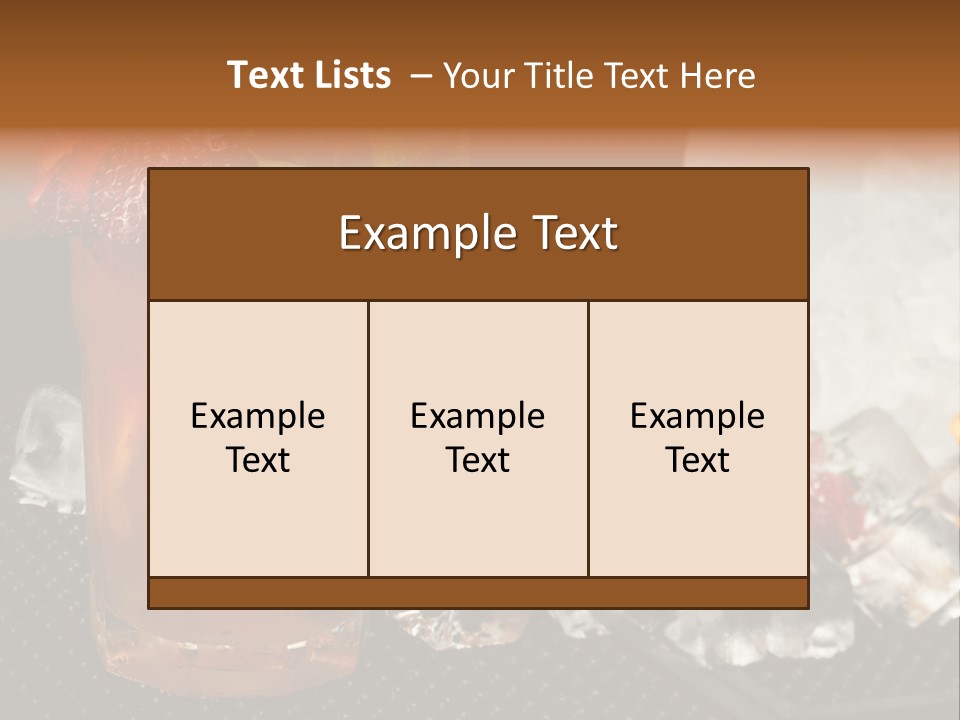 Alcohol Grog Shaker PowerPoint Template