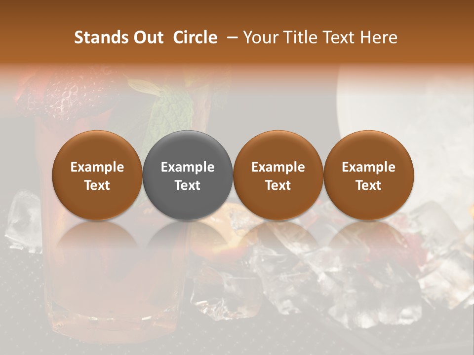 Alcohol Grog Shaker PowerPoint Template