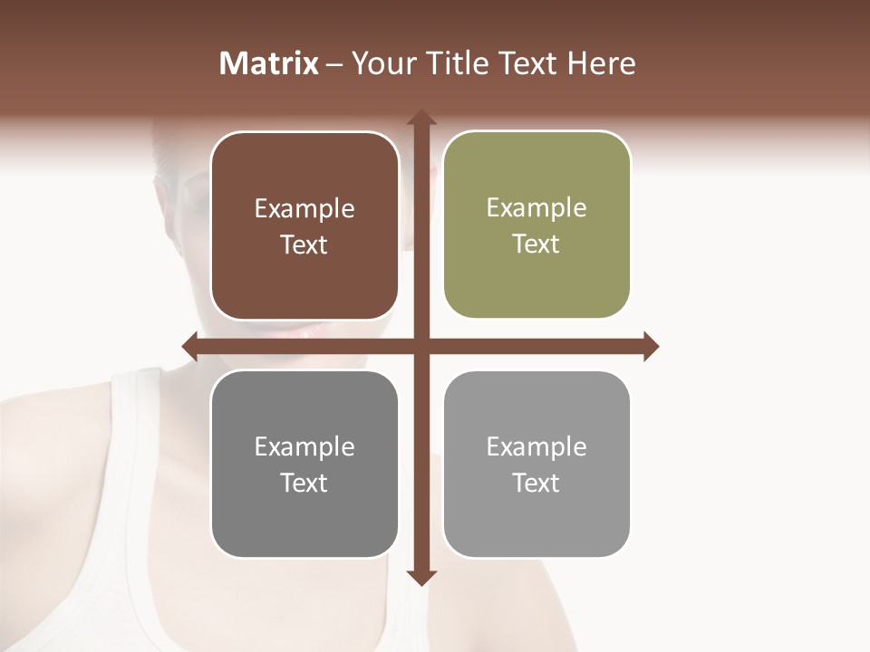Make Up Isolated Model PowerPoint Template