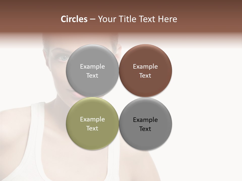 Make Up Isolated Model PowerPoint Template