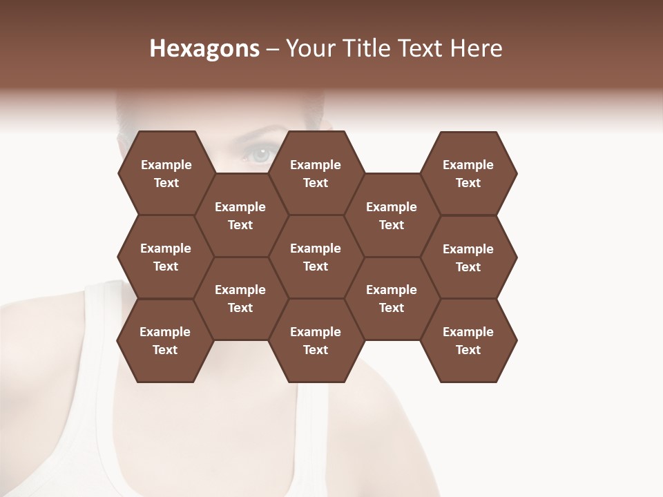 Make Up Isolated Model PowerPoint Template