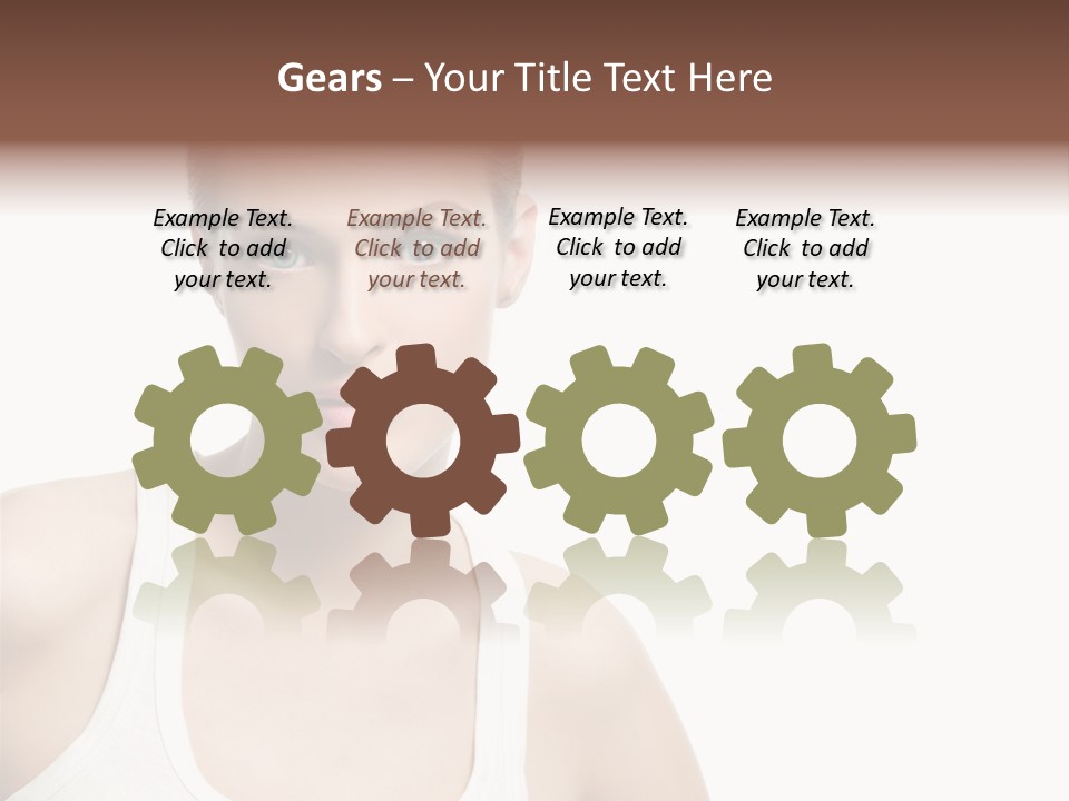 Make Up Isolated Model PowerPoint Template