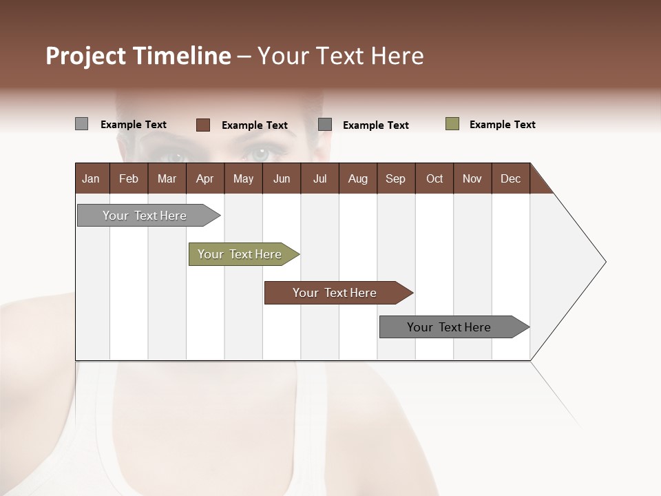 Make Up Isolated Model PowerPoint Template