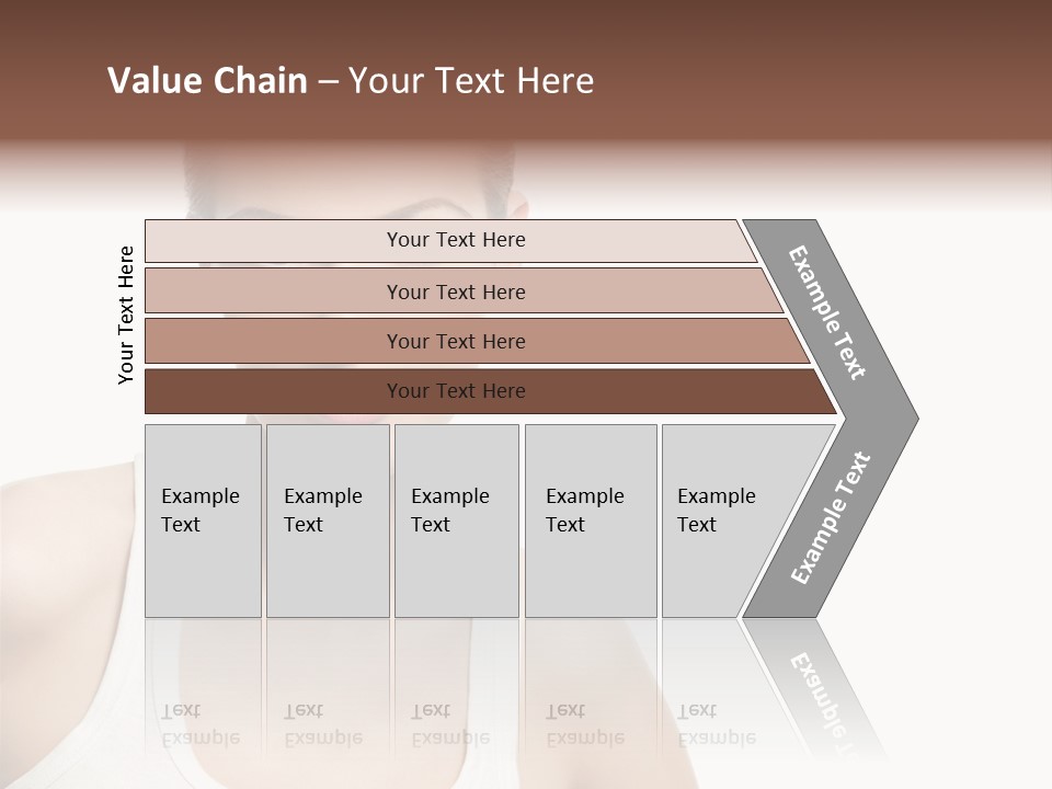 Make Up Isolated Model PowerPoint Template