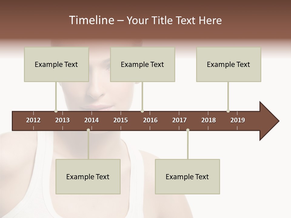 Make Up Isolated Model PowerPoint Template