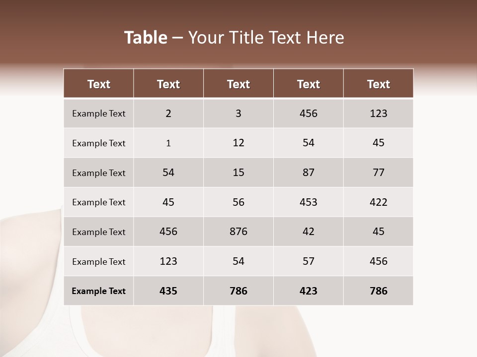 Make Up Isolated Model PowerPoint Template