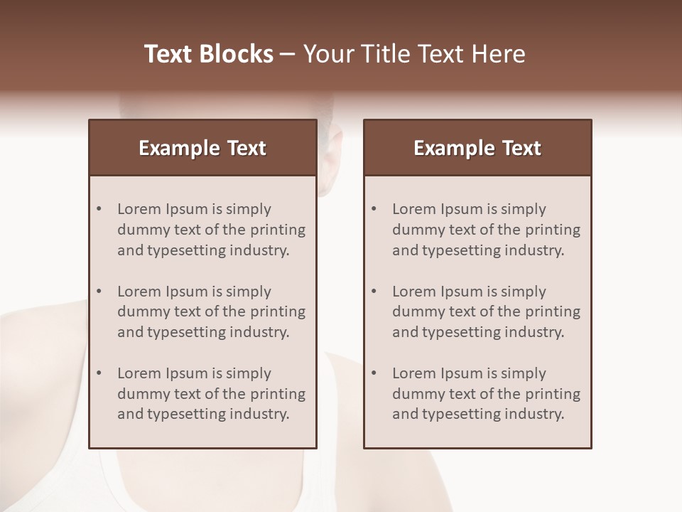 Make Up Isolated Model PowerPoint Template