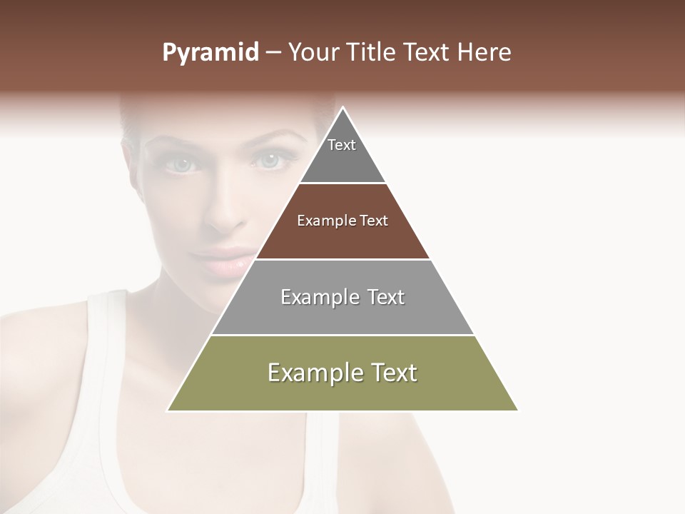 Make Up Isolated Model PowerPoint Template