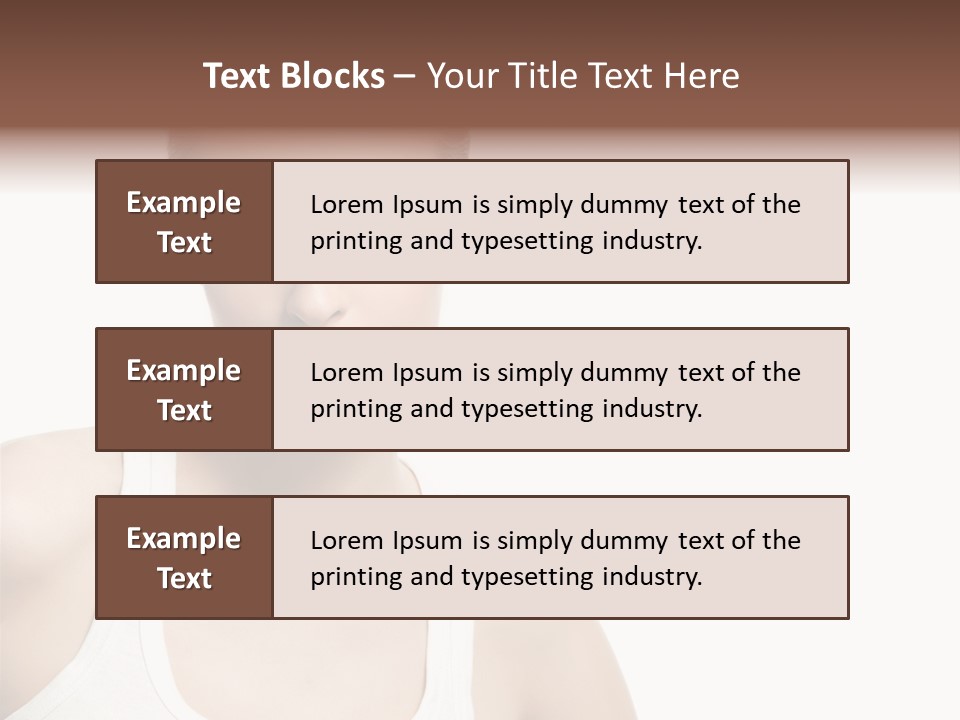 Make Up Isolated Model PowerPoint Template