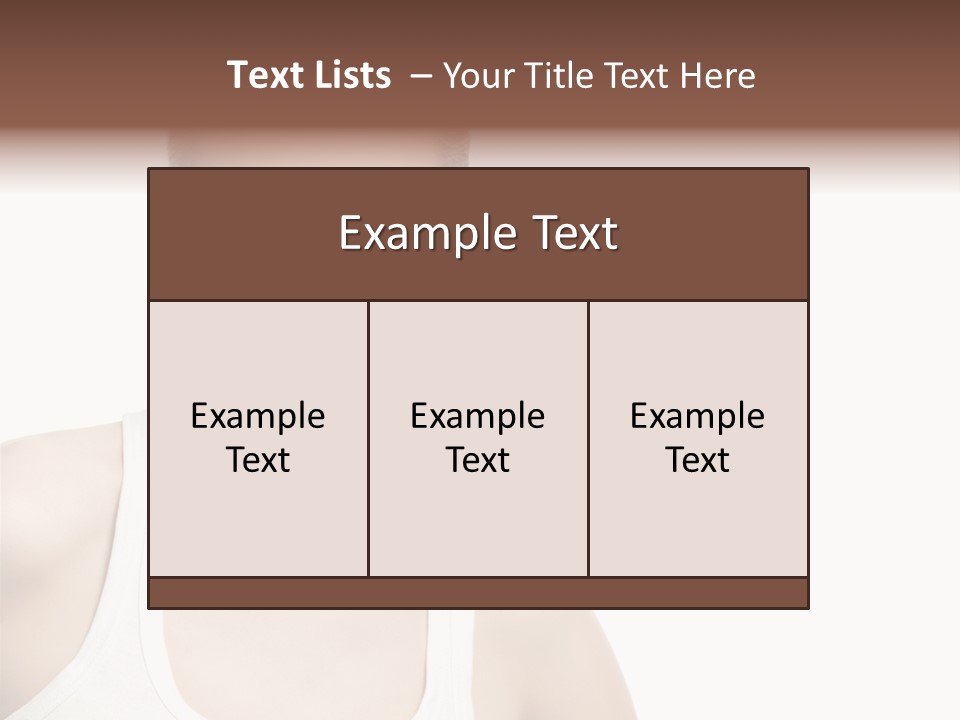 Make Up Isolated Model PowerPoint Template
