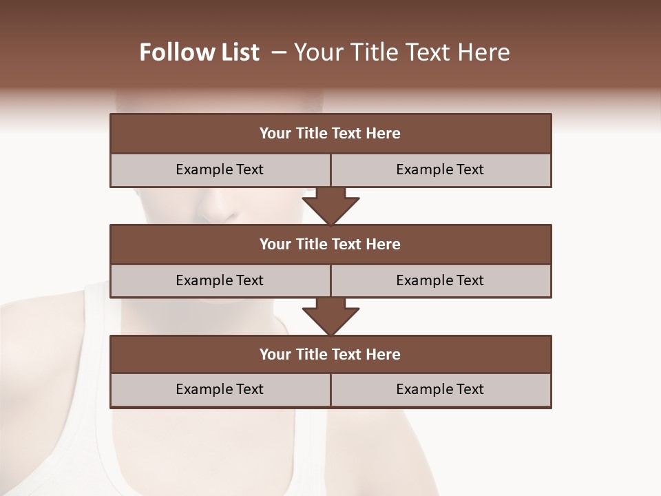 Make Up Isolated Model PowerPoint Template
