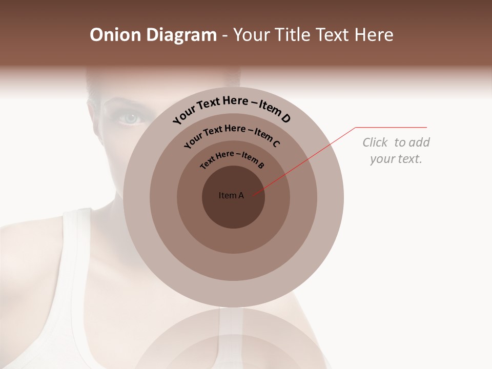 Make Up Isolated Model PowerPoint Template