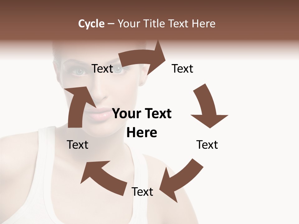 Make Up Isolated Model PowerPoint Template