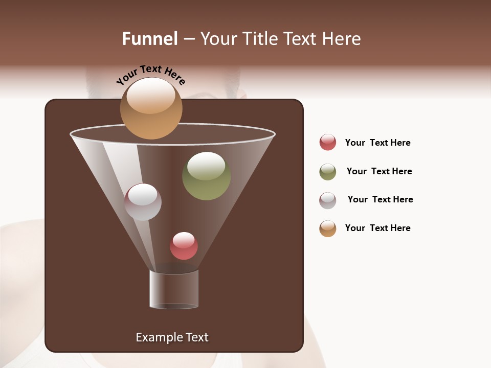 Make Up Isolated Model PowerPoint Template