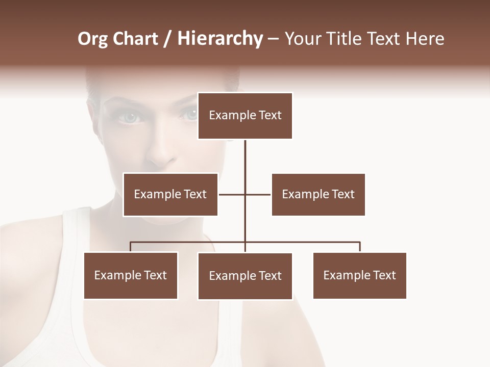 Make Up Isolated Model PowerPoint Template