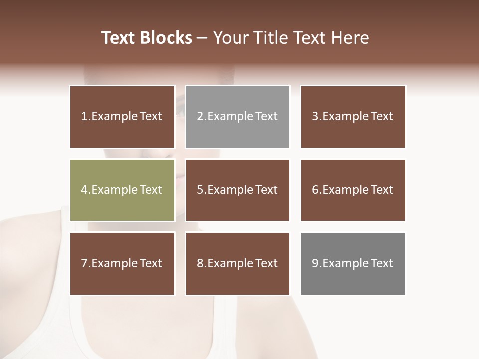 Make Up Isolated Model PowerPoint Template