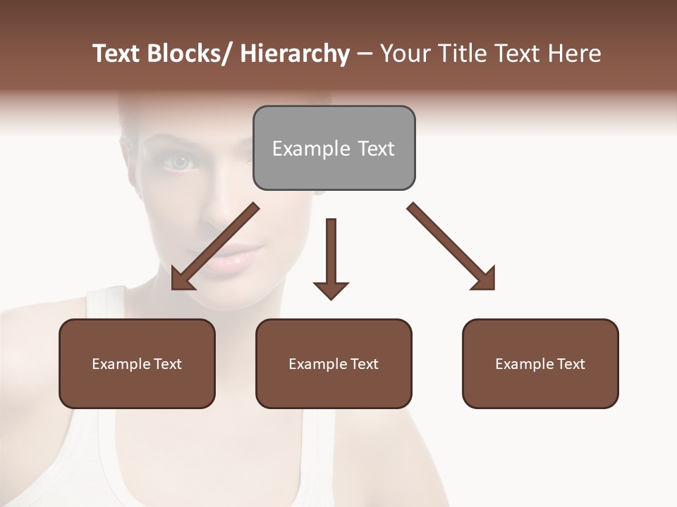 Make Up Isolated Model PowerPoint Template