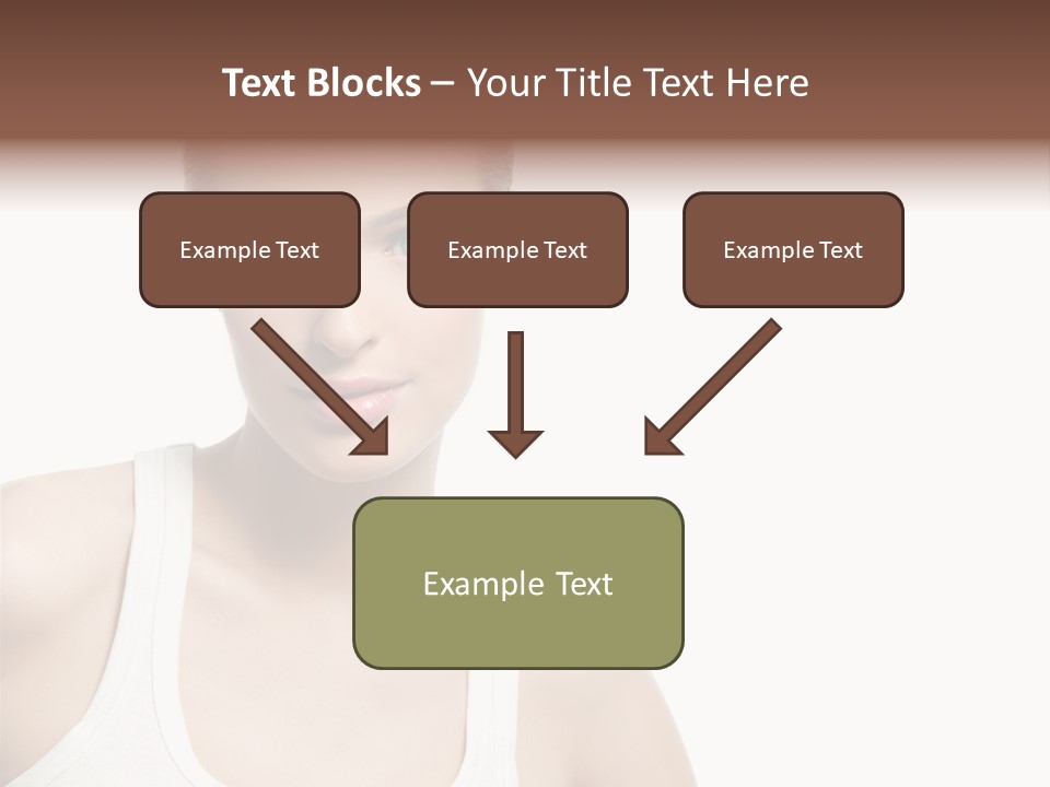 Make Up Isolated Model PowerPoint Template