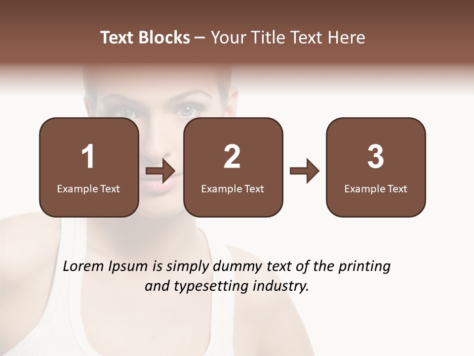 Make Up Isolated Model PowerPoint Template