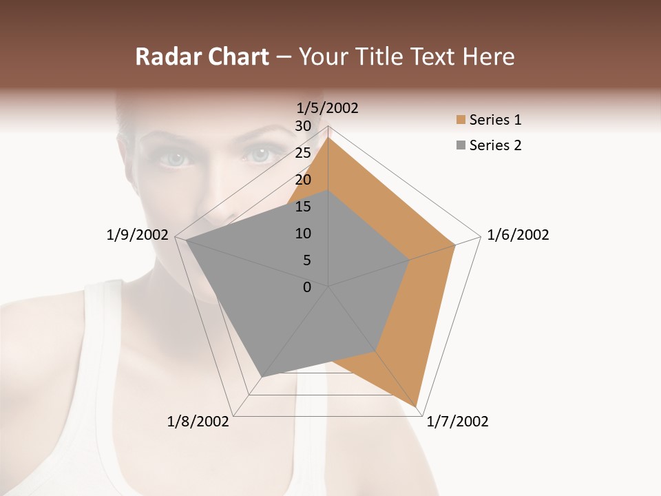 Make Up Isolated Model PowerPoint Template