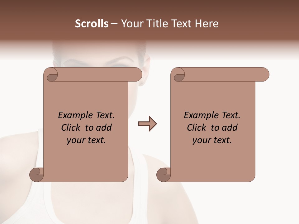 Make Up Isolated Model PowerPoint Template