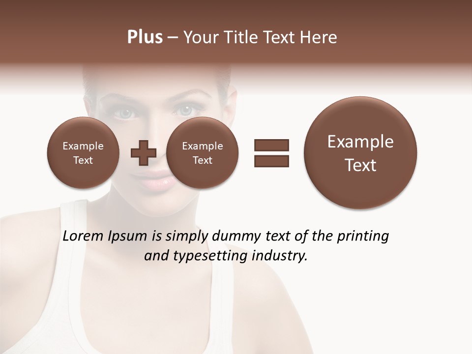 Make Up Isolated Model PowerPoint Template