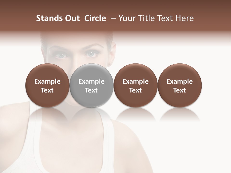 Make Up Isolated Model PowerPoint Template