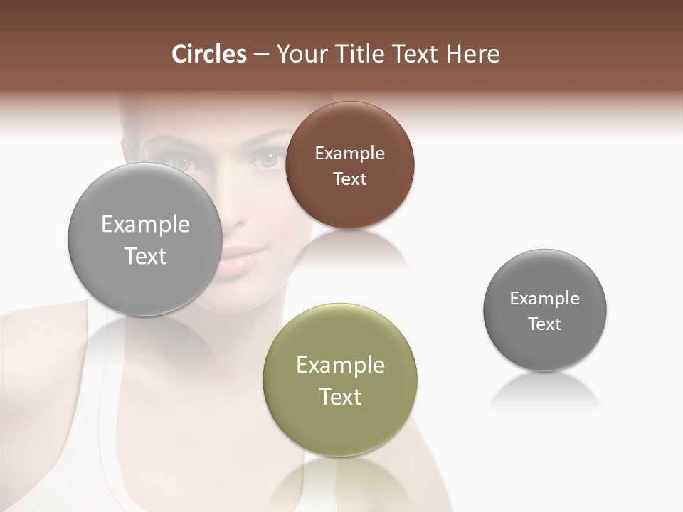 Make Up Isolated Model PowerPoint Template