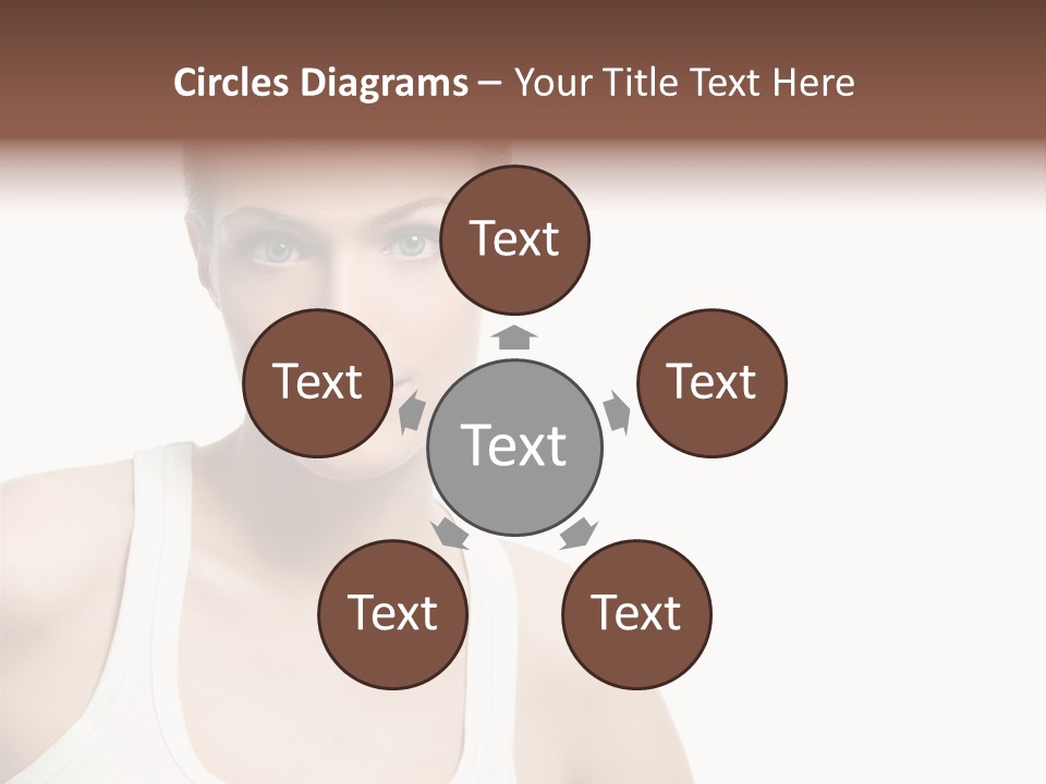 Make Up Isolated Model PowerPoint Template