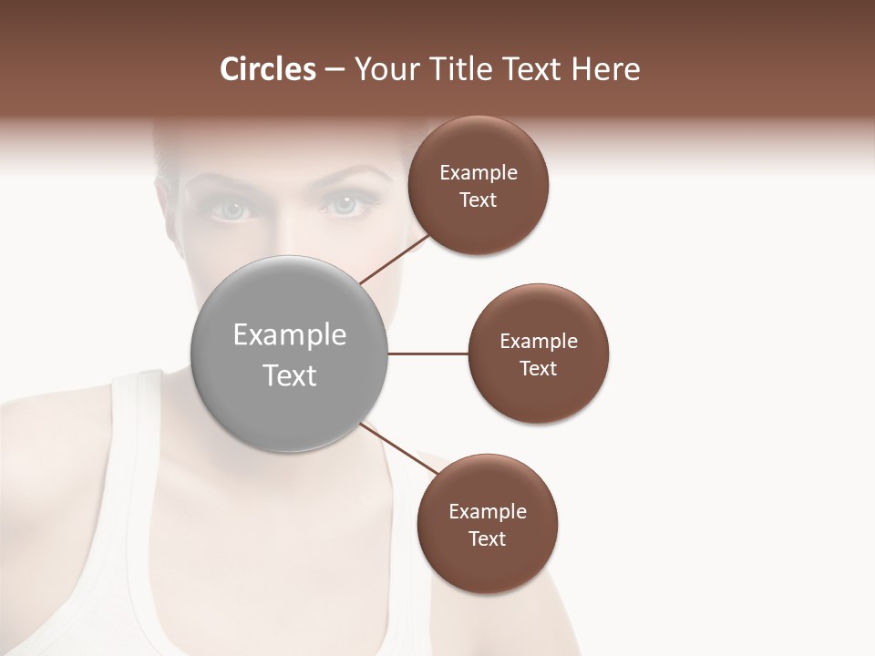 Make Up Isolated Model PowerPoint Template