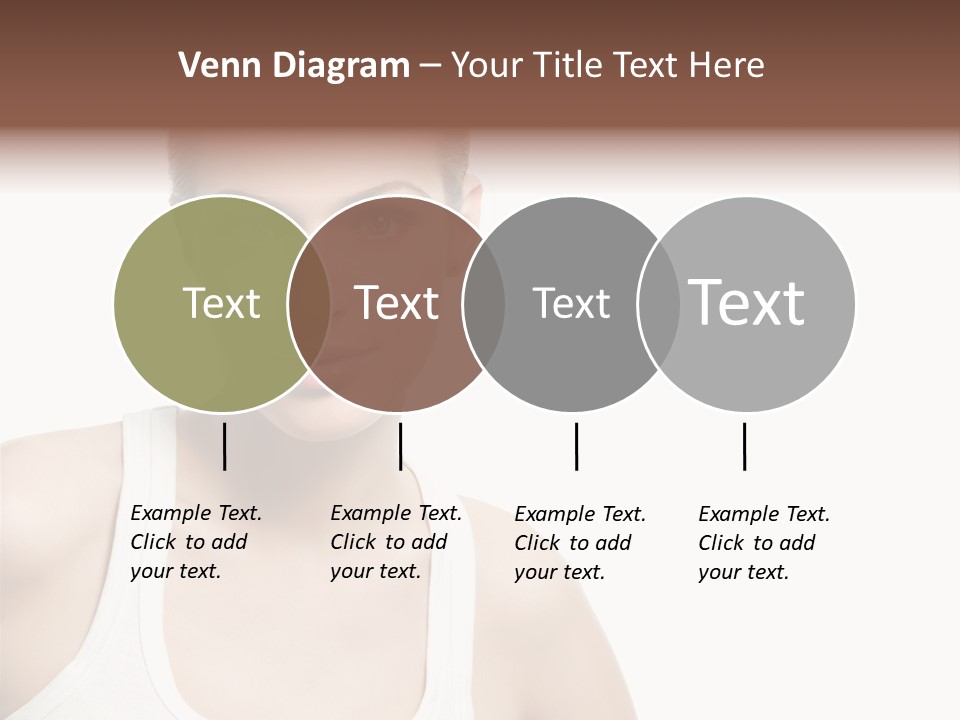 Make Up Isolated Model PowerPoint Template
