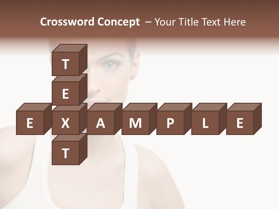 Make Up Isolated Model PowerPoint Template