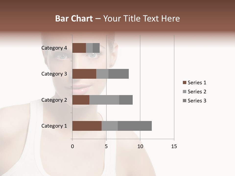 Make Up Isolated Model PowerPoint Template