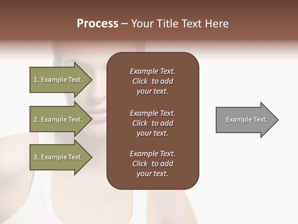 Make Up Isolated Model PowerPoint Template