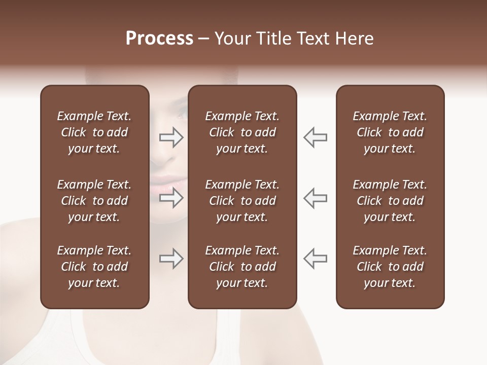 Make Up Isolated Model PowerPoint Template