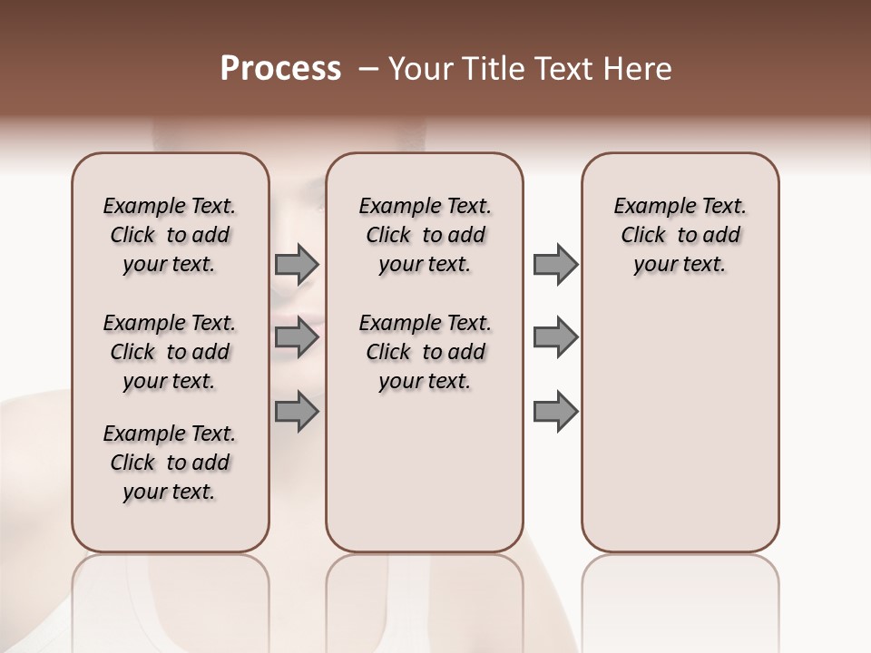 Make Up Isolated Model PowerPoint Template