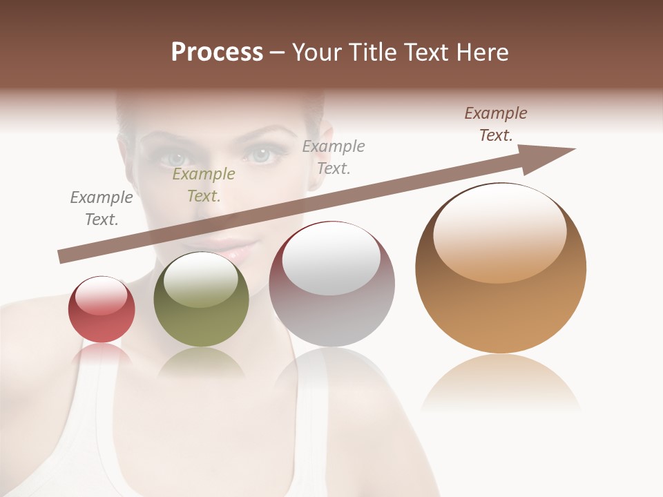 Make Up Isolated Model PowerPoint Template