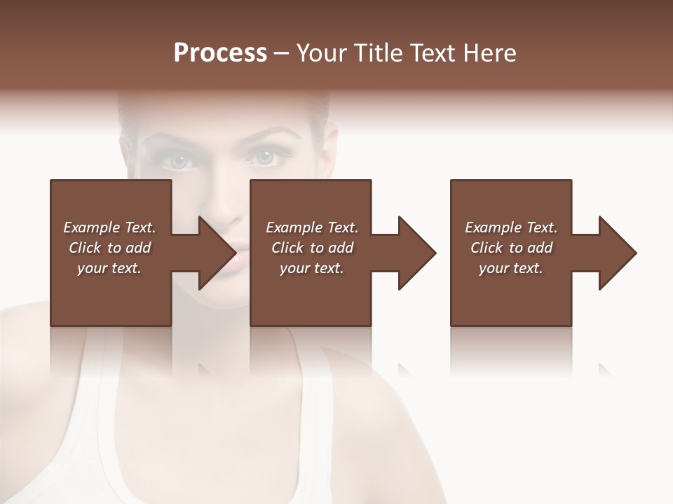 Make Up Isolated Model PowerPoint Template