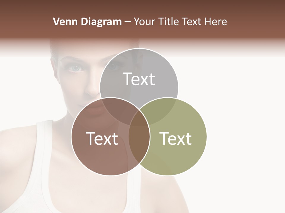 Make Up Isolated Model PowerPoint Template