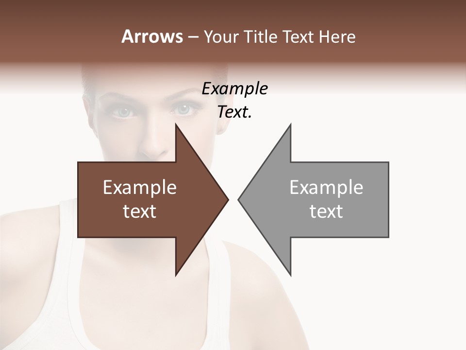 Make Up Isolated Model PowerPoint Template