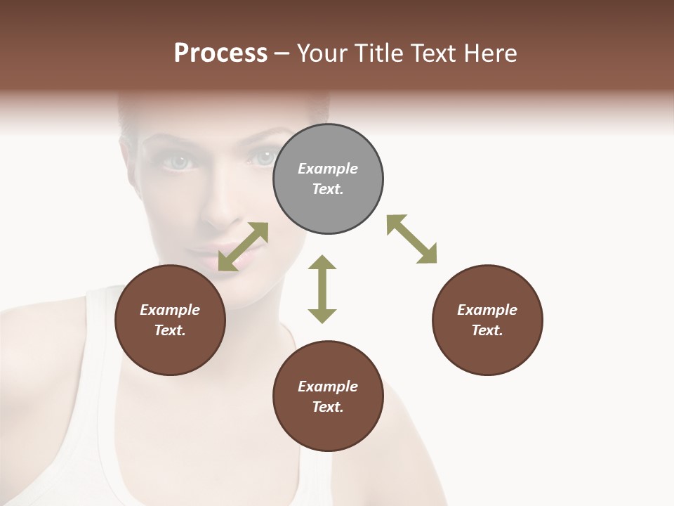 Make Up Isolated Model PowerPoint Template