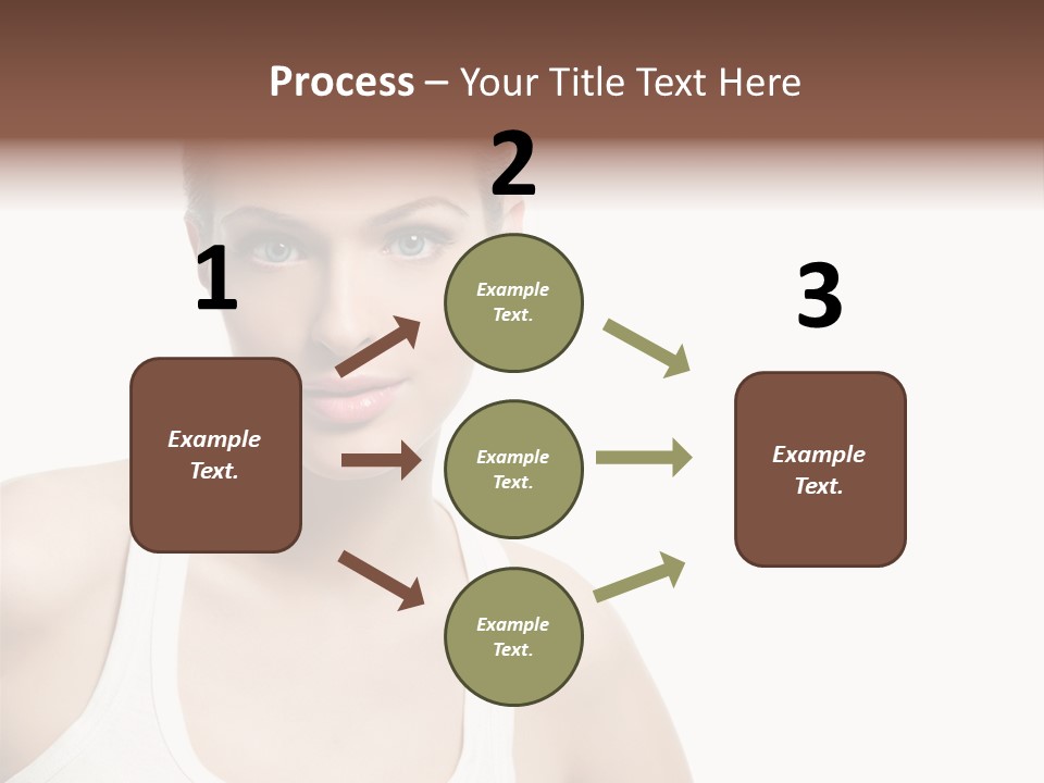 Make Up Isolated Model PowerPoint Template