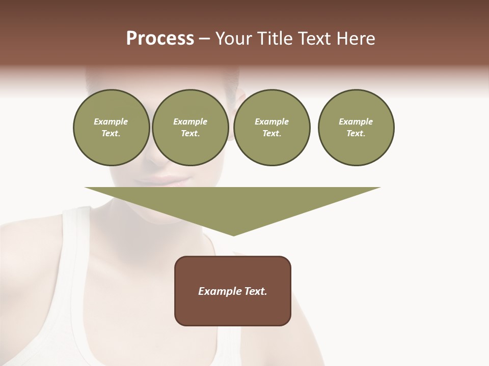 Make Up Isolated Model PowerPoint Template
