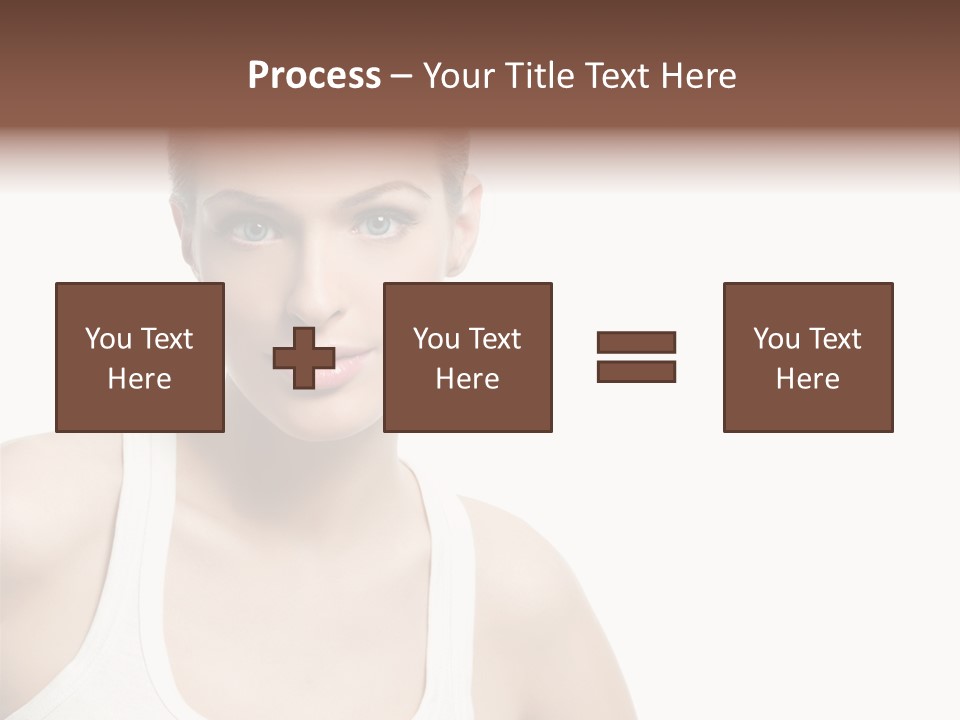 Make Up Isolated Model PowerPoint Template