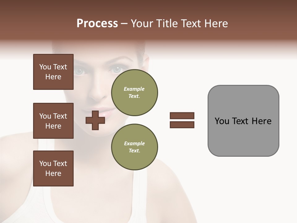 Make Up Isolated Model PowerPoint Template