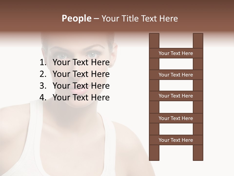 Make Up Isolated Model PowerPoint Template