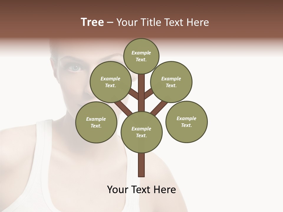 Make Up Isolated Model PowerPoint Template