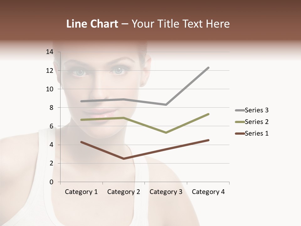 Make Up Isolated Model PowerPoint Template