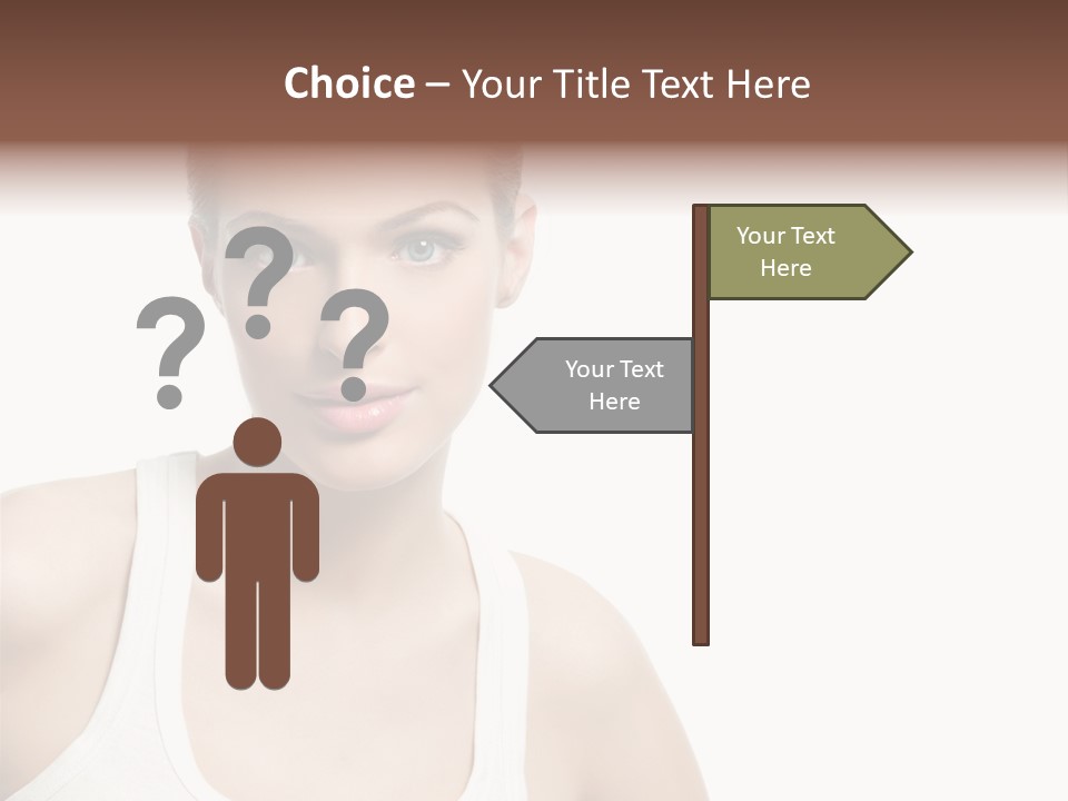 Make Up Isolated Model PowerPoint Template